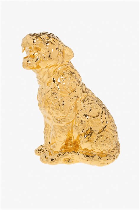 versace cheetah statue|Versace barocco square plate.